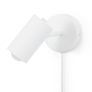Aplique de pared interior orientable "Ben" con cable y enchufe - E27 - Barcelona Led-Decoración
