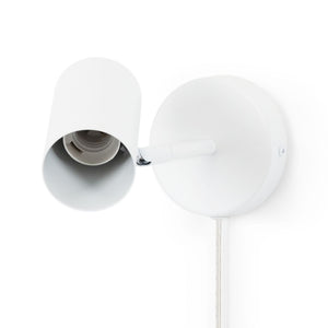 Aplique de pared interior orientable "Ben" con cable y enchufe - E27 (44)