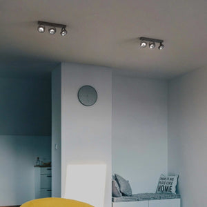 Foco de techo triple orientable "IRIS" + 3 bombillas AR111 GU10 - Barcelona Led-Decoración