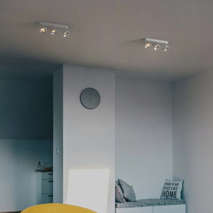 Foco de techo triple orientable "IRIS" + 3 bombillas AR111 GU10 - Barcelona Led-Decoración