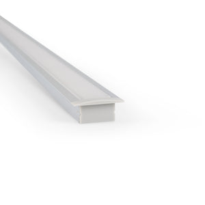 Perfil de aluminio empotrable para tira LED ≤ 15mm - 18.5x12mm - 2 metros (3)