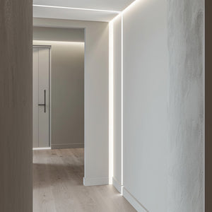 Perfil de aluminio empotrable para tira LED ≤ 15mm - 18.5x12mm - 2 metros (7)