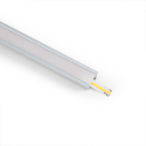Perfil de aluminio empotrable para tira LED ≤ 15mm - 18.5x12mm - 2 metros (10)