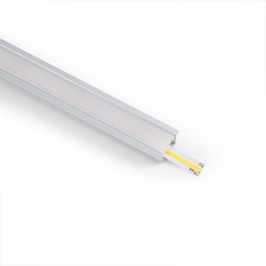 Perfil de aluminio empotrable para tira LED ≤ 15mm - 18.5x12mm - 2 metros (10)