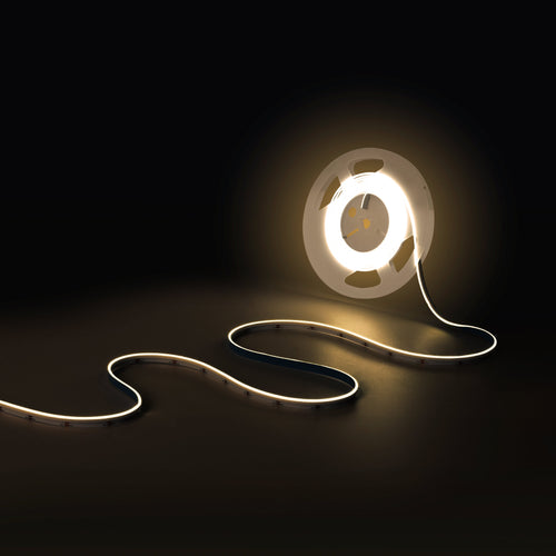 COB Single colour LED Strip - 24V DC - Side emission - 9W/m - 8mm - IP20 - 3cm cut - 5 metres roll