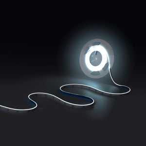 Tira LED COB 24V DC monocolor - Emisión lateral - 9W/m - 8mm - IP20 - Corte c/ 3cm - Rollo de 5 metros (20)