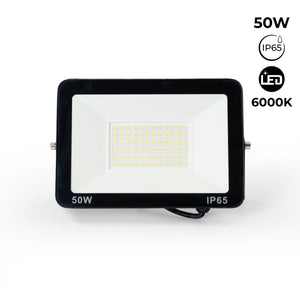 Proyector LED exterior 50W - 95lm/W - IP65 - Negro - Barcelona Led-
