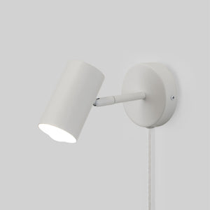 Aplique de pared interior orientable "Ben" con cable y enchufe - E27 (47)