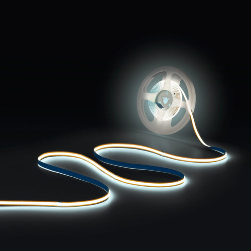 Ruban LED COB 24V DC - Monocolore - FREE CUT - 11W/m - 8mm - IP20 - Rouleau de 5 mètres