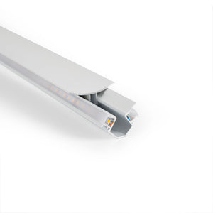Perfil de aluminio para esquinas - Tira LED doble - 38.7x39mm - 2 metros - Barcelona Led-