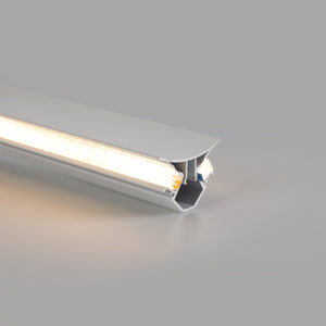 Perfil de aluminio para esquinas - Tira LED doble - 38.7x39mm - 2 metros - Barcelona Led-