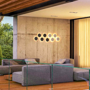 Aplique de pared circular "Eclipse" 9W - CCT - IP65 - Barcelona Led-Decoración