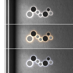 Aplique de pared circular "Eclipse" 9W - CCT - IP65 - Barcelona Led-Decoración