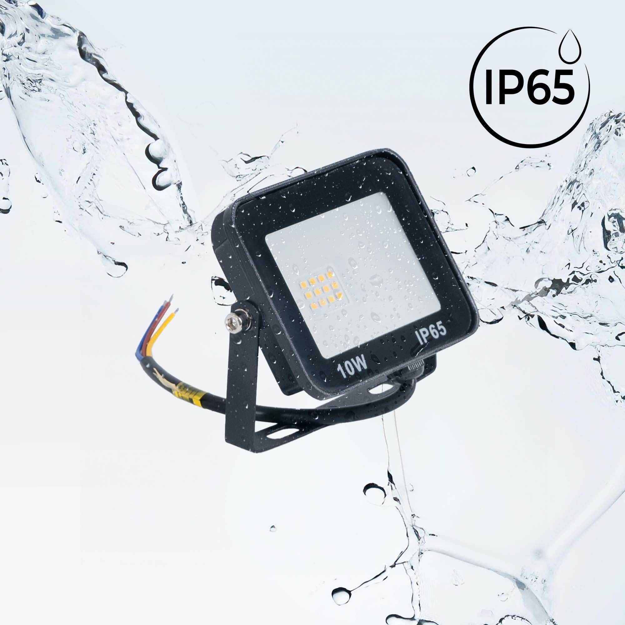 Pack de 10 proyectores LED exterior 10W - 95lm/W - IP65 (1)