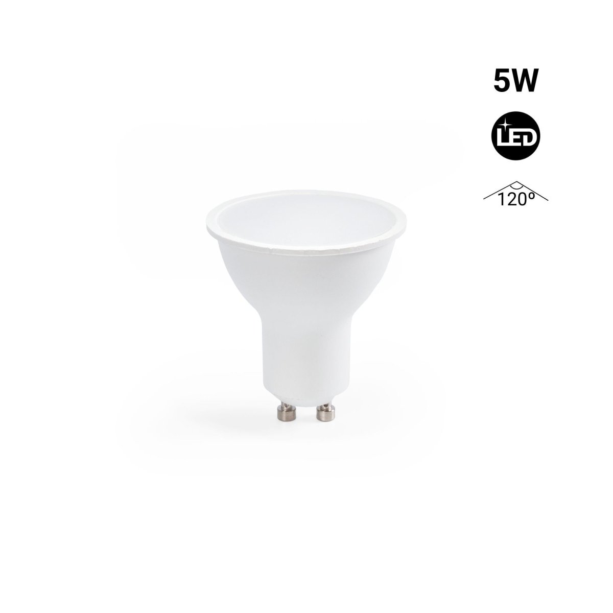 Bombilla LED GU10 - 5W - 120° - Barcelona Led-