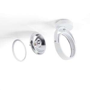 Foco de techo orientable "IRIS" + Bombilla AR111 GU10 - Barcelona Led-Decoración