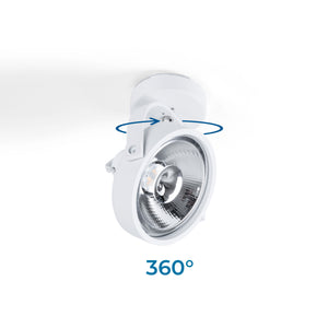 Foco de techo orientable "IRIS" + Bombilla AR111 GU10 (44)