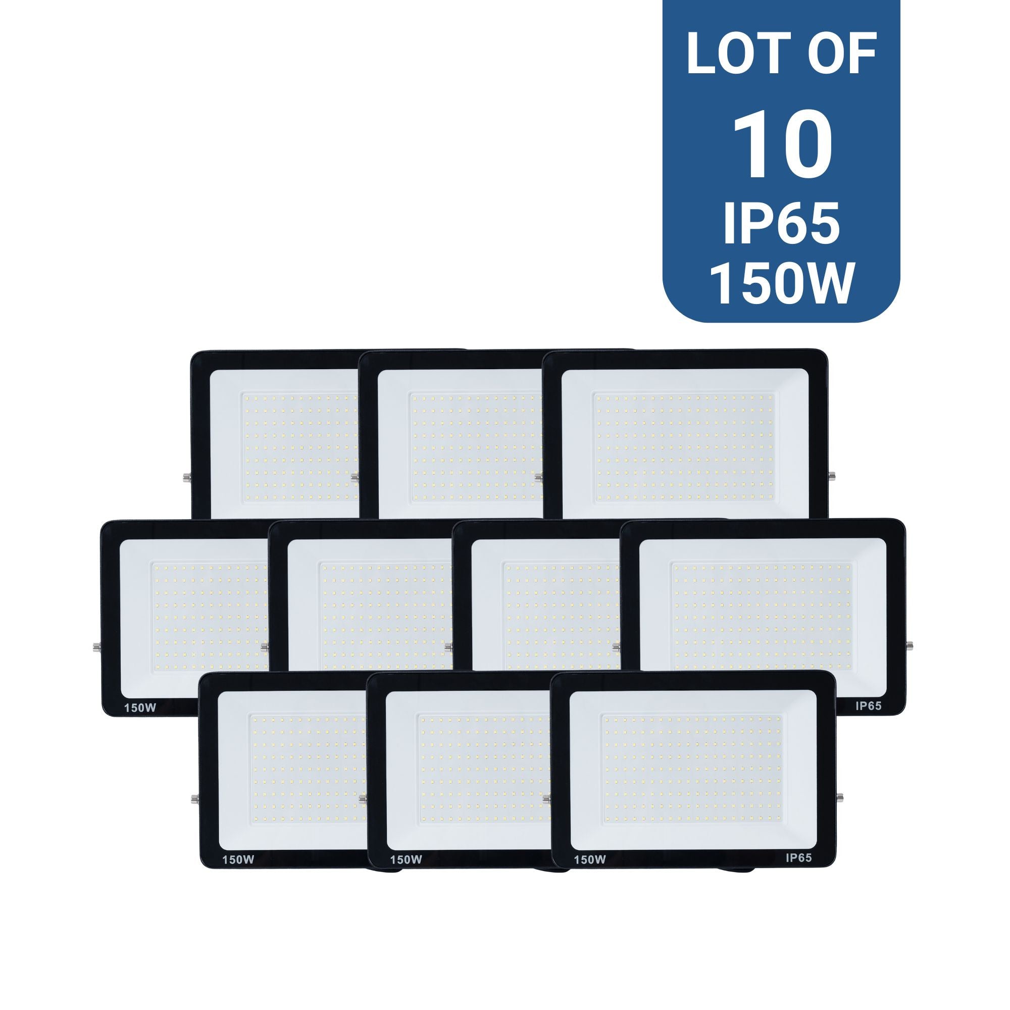 Pack x 10 proyectores LED exterior 150W - 95lm/W - IP65