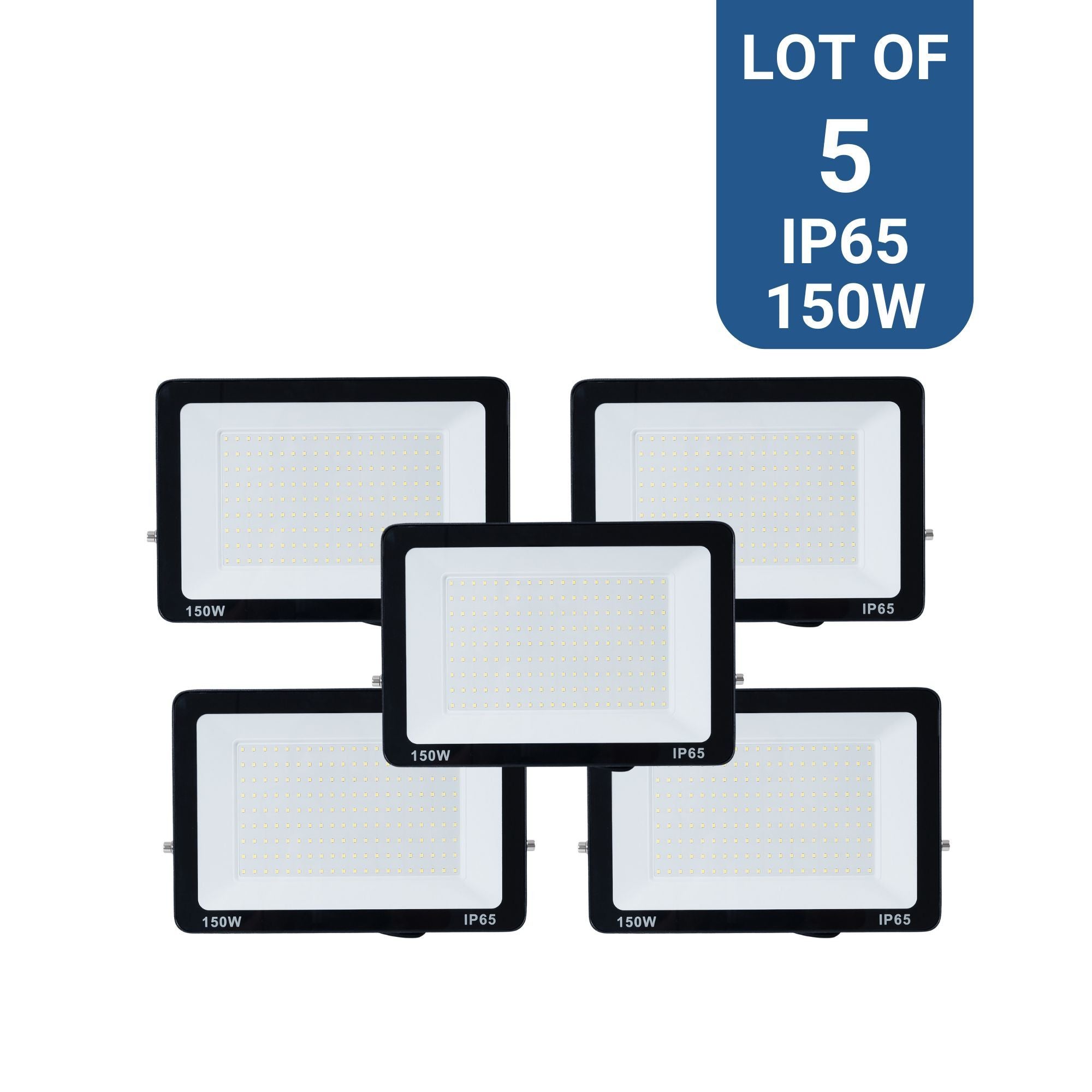 Pack x 5 proyectores LED exterior 150W - 95lm/W - IP65