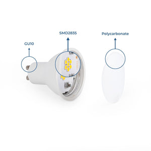 Bombilla LED GU10 - 6W - Regulable - 120º - Barcelona Led-
