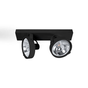 Foco de techo doble orientable "IRIS" + 2 bombillas AR111 GU10 (15)