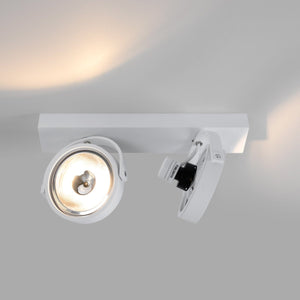 Foco de techo doble orientable "IRIS" + 2 bombillas AR111 GU10 - Barcelona Led-Decoración