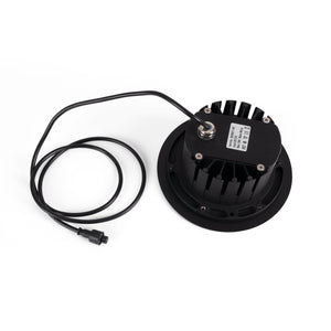 Baliza LED exterior suelo 18W - 12V DC - IP67 - Ø15cm -30º - RGB/3000K (31)