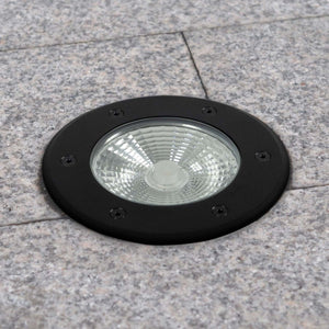 Baliza LED exterior suelo 18W - 12V DC - IP67 - Ø15cm -30º - RGB/3000K - Barcelona Led-