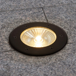Baliza LED exterior suelo 18W - 12V DC - IP67 - Ø15cm -30º - RGB/3000K (20)