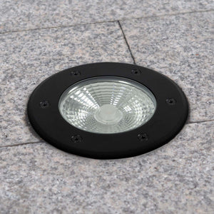 Baliza LED exterior suelo 18W - 12V DC - IP67 - Ø15cm -30º - RGB/3000K (38)