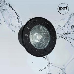 Baliza LED exterior suelo 18W RGB - 12V DC - IP67 - Ø15cm -30º (12)