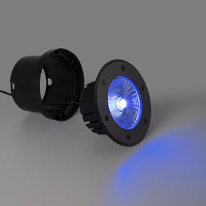 Baliza LED exterior suelo 18W - 12V DC - IP67 - Ø15cm -30º - RGB/3000K - Barcelona Led-