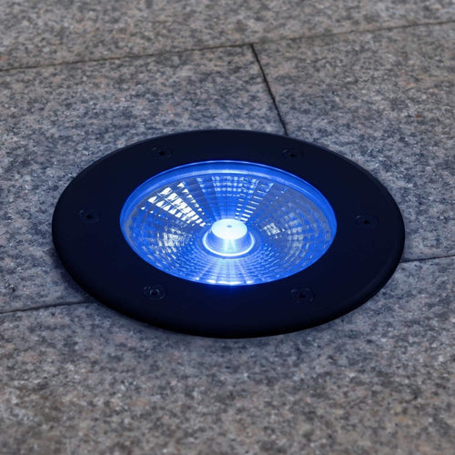 Outdoor LED Step Light - 18W - 12V DC - IP67 - Ø15cm - 30º - RGB/3000K