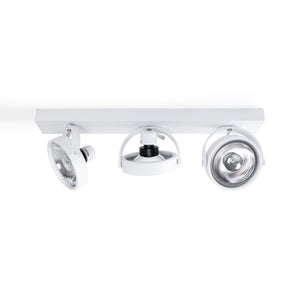 Foco de techo triple orientable "IRIS" + 3 bombillas AR111 GU10 - Barcelona Led-Decoración