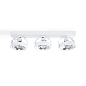 Foco de techo triple orientable "IRIS" + 3 bombillas AR111 GU10 - Barcelona Led-Decoración
