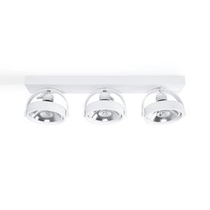 Foco de techo triple orientable "IRIS" + 3 bombillas AR111 GU10 (13)