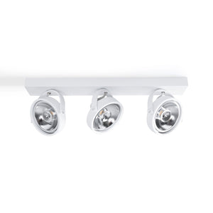 Foco de techo triple orientable "IRIS" + 3 bombillas AR111 GU10 - Barcelona Led-Decoración