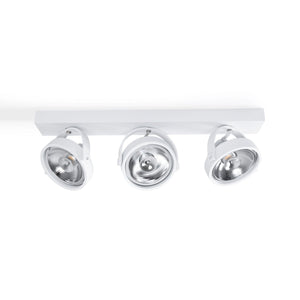 Foco de techo triple orientable "IRIS" + 3 bombillas AR111 GU10 - Barcelona Led-Decoración