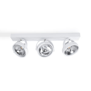 Foco de techo triple orientable "IRIS" + 3 bombillas AR111 GU10 (16)