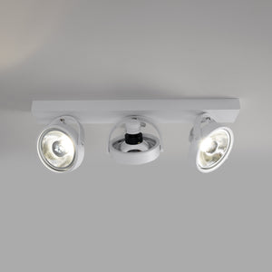 Foco de techo triple orientable "IRIS" + 3 bombillas AR111 GU10 (21)