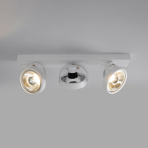 Foco de techo triple orientable "IRIS" + 3 bombillas AR111 GU10 - Barcelona Led-Decoración