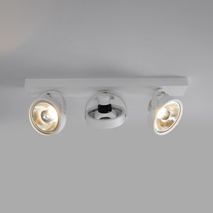 Foco de techo triple orientable "IRIS" + 3 bombillas AR111 GU10 (24)