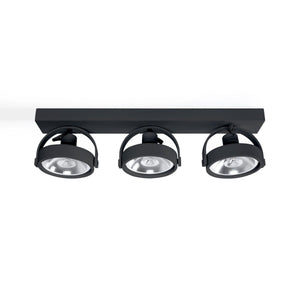 Foco de techo triple orientable "IRIS" + 3 bombillas AR111 GU10 - Barcelona Led-Decoración