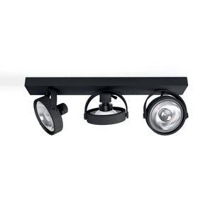 Foco de techo triple orientable "IRIS" + 3 bombillas AR111 GU10 - Barcelona Led-Decoración