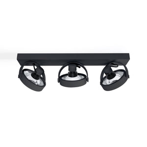 Foco de techo triple orientable "IRIS" + 3 bombillas AR111 GU10 - Barcelona Led-Decoración