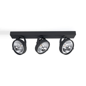Foco de techo triple orientable "IRIS" + 3 bombillas AR111 GU10 - Barcelona Led-Decoración
