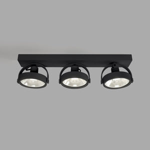 Foco de techo triple orientable "IRIS" + 3 bombillas AR111 GU10 - Barcelona Led-Decoración