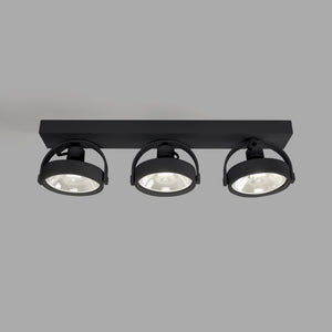 Foco de techo triple orientable "IRIS" + 3 bombillas AR111 GU10 (32)