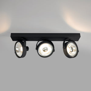 Foco de techo triple orientable "IRIS" + 3 bombillas AR111 GU10 - Barcelona Led-Decoración