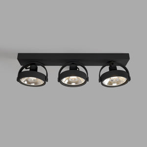 Foco de techo triple orientable "IRIS" + 3 bombillas AR111 GU10 - Barcelona Led-Decoración